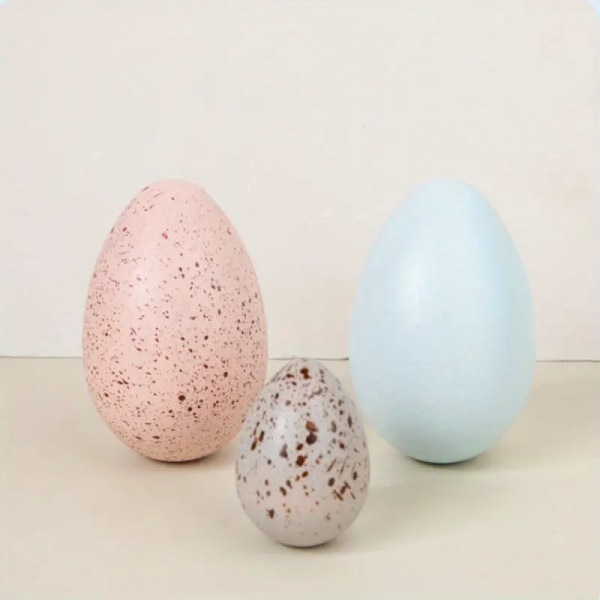 12 kpl puisia munia pääsiäisyllätyslahjalahja ainutlaatuinen kodinsisustus toimistotyöpöytäkoristeet työpöytä