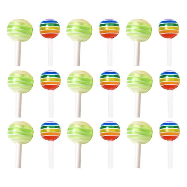 30 kpl strassikiviä Nail art Koristekynsi Lollipop Charms Candy (1,2x0,6cm, värikäs)