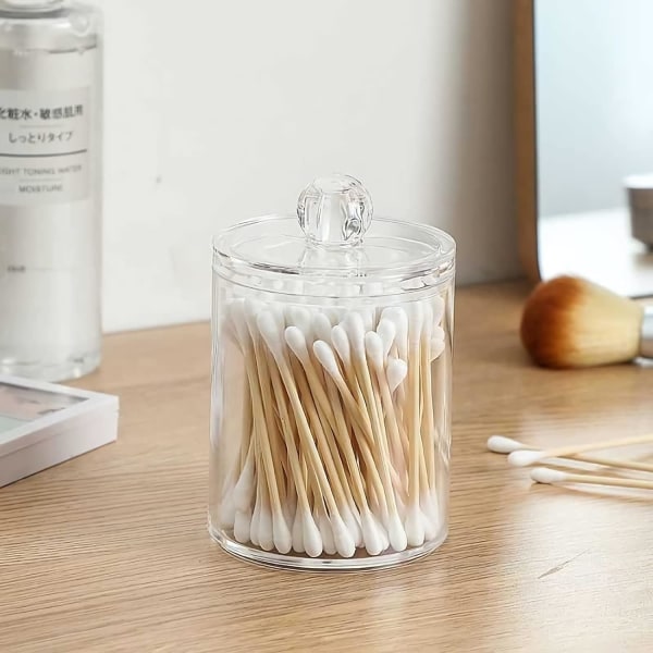Bomullsrondellshållare 10 Oz Badrumsburkar (4-pack)
