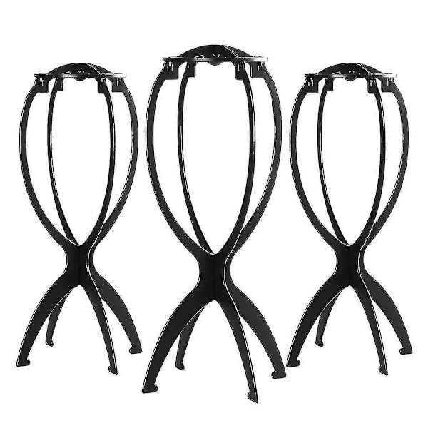 Perukställ för peruker, portabelt perukhuvudställ för kvinnor, 3-pack -_xx