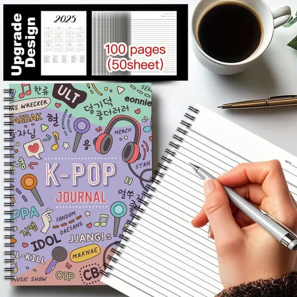 Spiralblock K-POP het stil intressant spiral dagbok spiralbok