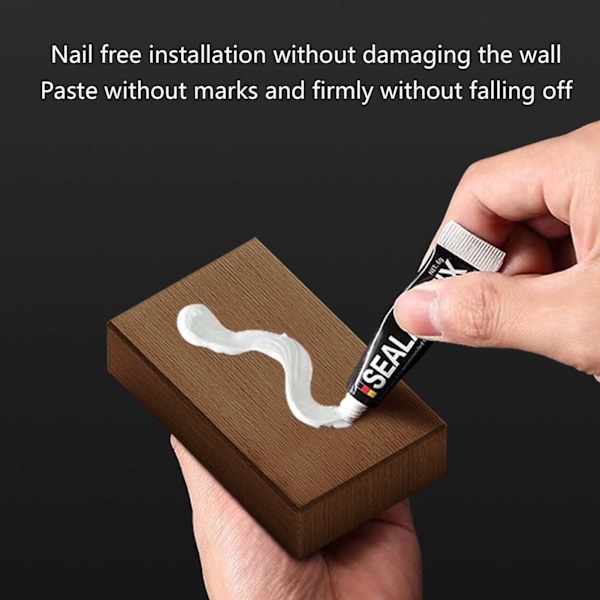Väggkrok i trä Kraftig Dörrkrok Multifunktionell Hatthängare för Hemmet Svart Valnöt Black Walnut 1pc
