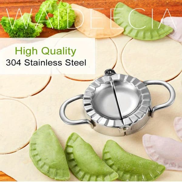 Dumpling Form Sæt, 3 stk. Dejpresseværktøj i rustfrit stål til Empanadas & Kager 3pcs/set
