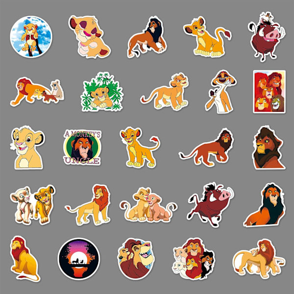 50 tarraa Lejonk-kuvilla King lion