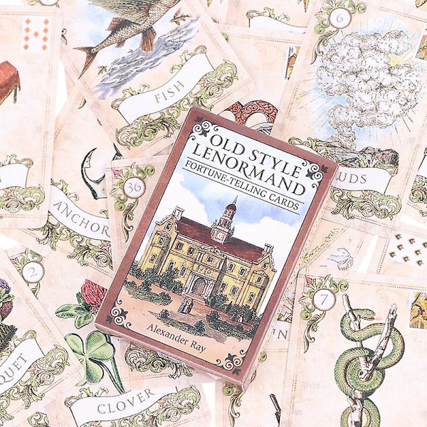 Boks Oracle Cards Old Style Lenormand Oracle Cards Tarot Cards Party Prophecy Divination Brettspill