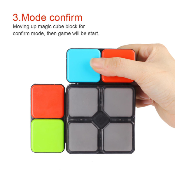 Led Blinkande Cube Memory Game Handheld Classic Brain Toy För Pojke Tjej Vuxna