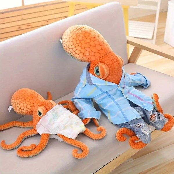 1 st Octopus Plyschleksak Skastkudde - Kreativ Havsbottendjur Bläckfiskdocka Presentartikel
