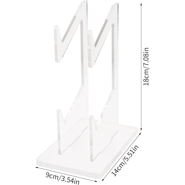 Transparent Akryl Spil Controller Stativ Holder, Dobbelt-Laget Spil Controller Holder Stativ