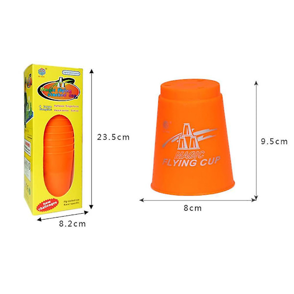 Speed Stacks | Officielt Sport Stacking Sæt - 12 Kopper Til Hurtighedstræning Rejse Festspil A A Orange