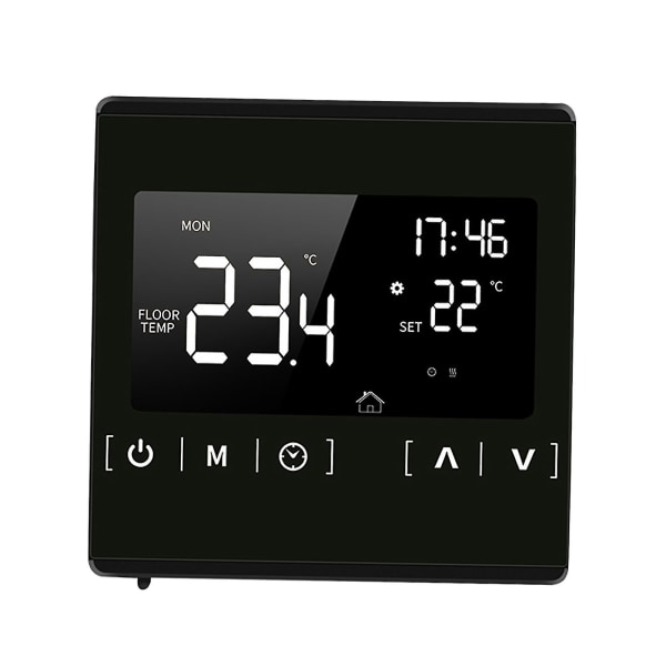 Smart LCD-kosketusnäytön termostaatti kodin ohjelmoitavaan sähköiseen lattialämmitysjärjestelmään lämpösäädin AC 85-250v lämpötilansäädin