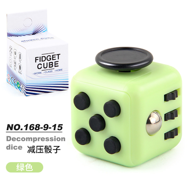 Anti-Stress Fidget Toy Cube Anti Stress Toy Decompressio green