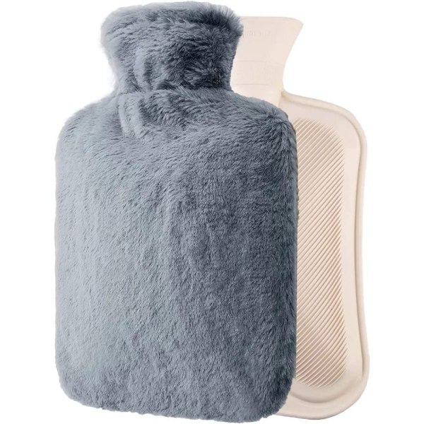 Kuumavesipullo pehmeällä cover, 1,8L kuumavesipullo Fluffy bed pullo