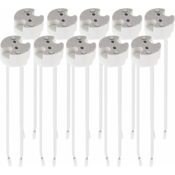 Sæt med 10x GU5.3 fatninger - GU5.3 eller MR16 fatninger - Støtte med 12V kabel