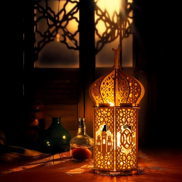 Ramadan-lyhtykoriste Eid-käsityöt Ramadan-sisustus kotiin, paristokäyttöinen