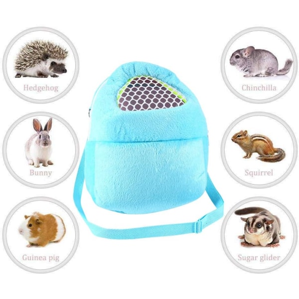 Bärväska för husdjur Hamster bärväska Bärbar Andas med axelrem för små husdjur Hedgehog Sugar Glider Ekorre Kanin Bärväska för husdjur