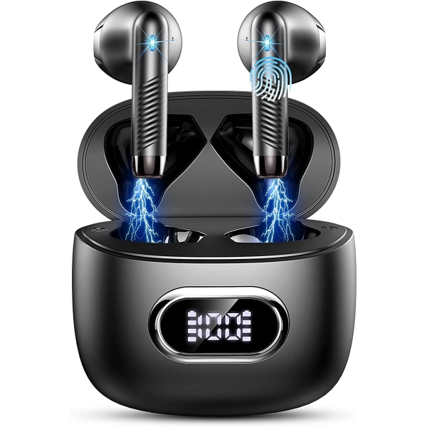 Bluetooth 5.3 in-ear-hörlurar Trådlös Bluetooth med LED-indikator