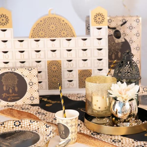 Ramadan Nedräkningskalender i Trä Moské Adventkalender Ramadan Dekoration Ramadan Presenter Eid