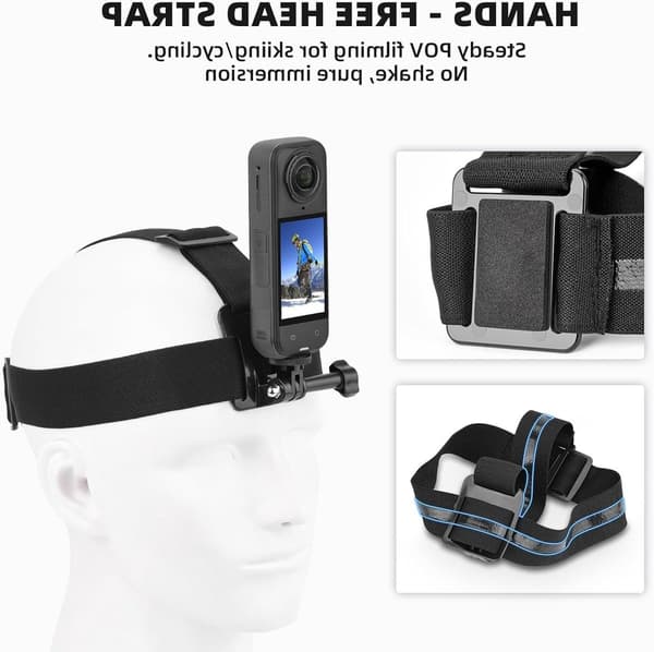 54-i-1 Actionkamera Tilbehørssett Vanntett Hus Bryststropp for GoPro Hero