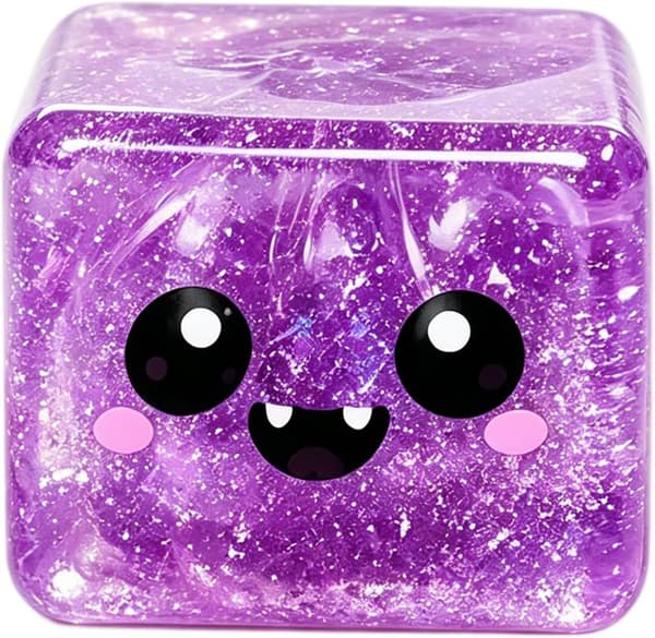 Maltose Squeeze Cube Leketøy - Stresslindrende Sensorisk Fidget med Sakte Retur for Angstlindring Orange Block Ghost