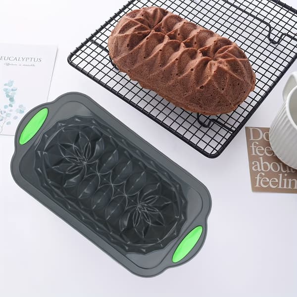 Rektangulær Lotus Brødform Silikon Bakeform for Toast Brød Sjokoladepudding Gelé Pai