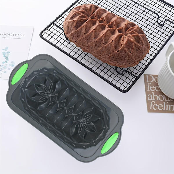 Rektangulär Lotus Brödform Silikon Bakform för Rostat Bröd Chokladpudding Gelépaj