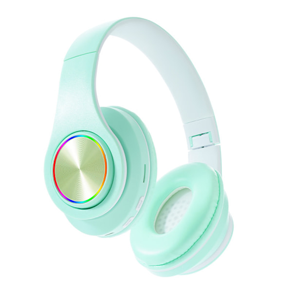 B39 Macaron Bluetooth-hodetelefoner Trådløst hodeplagg 5.0 Barn grønn green B39 Macaroons