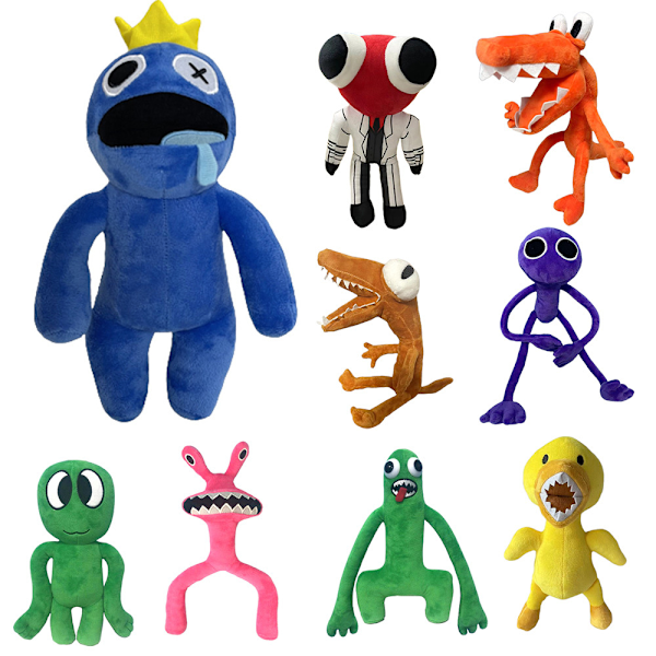 Rainbow Friends Blå Lilla Plysjleker Ting Dukke Barn Gaver Jul -1 Green 2