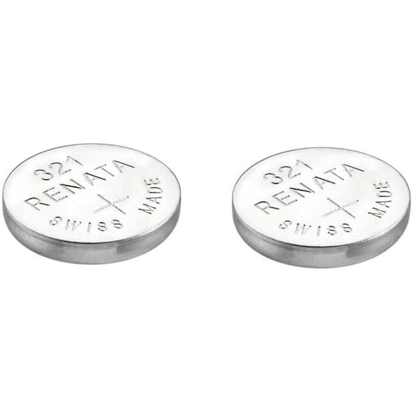 2 x RENATA 321 klockbatterier – SR616SW – silver 1,55v [Energiklass A+++]