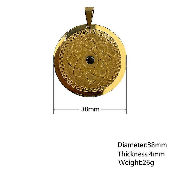 Quantum Science Skalar Energi Halskæde for Sundhed Ro Rustfrit Stål Germanium Sten Vedhæng til Mænd Kvinder Far Mor [GGL] Silver with box