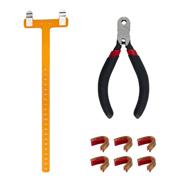 Buestreng Nocking Points Tang for T-Formet Bue Vinkel Linjal Nocking Spenne Tang Bueskyting Nocking Tang Recurve Bue K Red 0.16