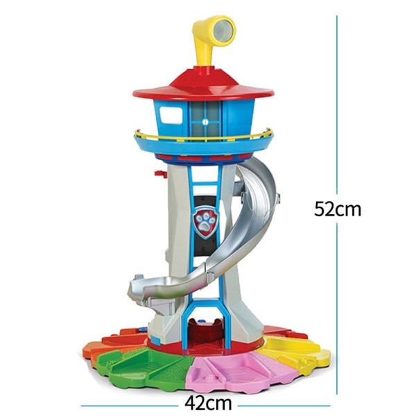 Paw Patrol Tårn Stor Størrelse Pat Patrol Canina Lookout Modle Toys Set Hunder Kjøretøy Actionfigur for Gutt Barn Bursdagsgaver-WELLNGS tower