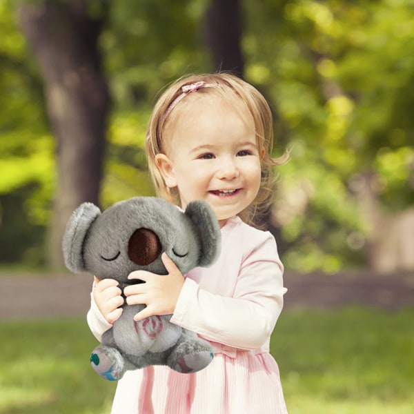 Sensory Koala Baby Sound Machine - relieve anxiety with soothing koala breathing, music, lights and rhythmic movements