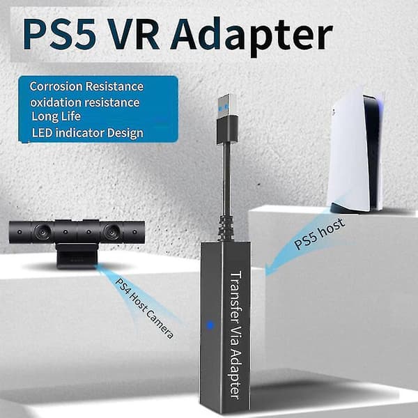 Adapterkabel for PS5 VR Mini Kamera Tilkobling for 5 PS5 PS4 VR Adapter Tilkobling Tilbehør