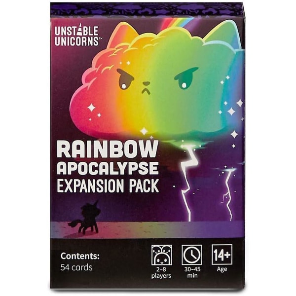 Unstable Unicorns Rainbow Apocalypse Expansion Pack - Designad för att läggas till Kortspel