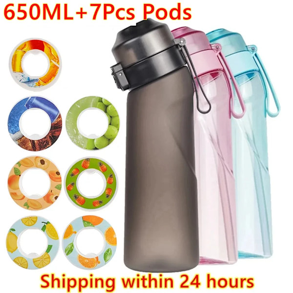 Luft smaksatt vattenflaska doft upp vattenkopp sport vattenflaska för fitness mode vattenkopp mig Only 7pcs pods