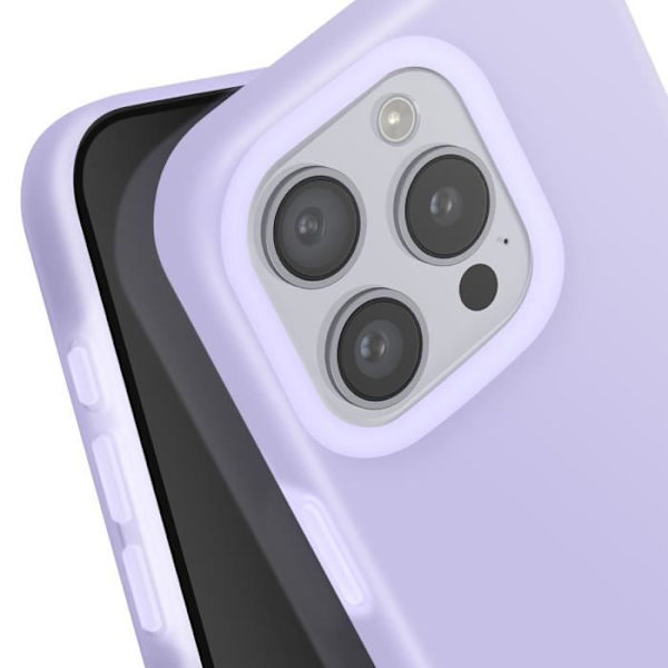 iPhone 16 Pro -kotelo Pehmeä Silikoninen Pehmeä sisusta Laventeli korotetulla reunalla Purple