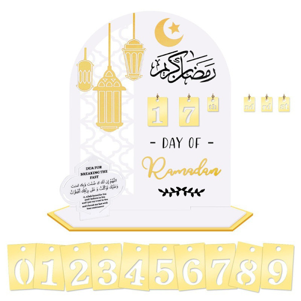 Ramadanin Adventi-kalenteri, Ramadanin Koristeet Kotiin, Akryylilaskentakalenterit Ramadan