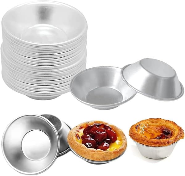 Aluminium kakform, mini kakform, äggtarteform, aluminium kakform