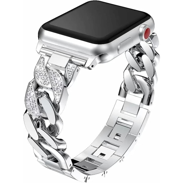 Kompatibel Apple Watch Band 38/40/41 mm sølv