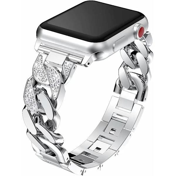 Kompatibelt Apple Watch-armband 38/40/41mm Silver