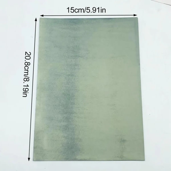 64 arkkia aurinkotulostuspaperi Sininen vihreä paperi A5 aurinkopiirustuspaperi, erittäin herkkä syanotyyppi + 2 tukiarkkia tee-se-itse askartelupakkaus, 20,8x15 cm
