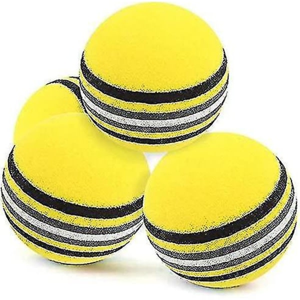 20 st 42mm skum golfövningsbollar Svamp Golfövningsboll Regnbågssvampboll Mjuk för inomhus- eller utomhusträning, gul