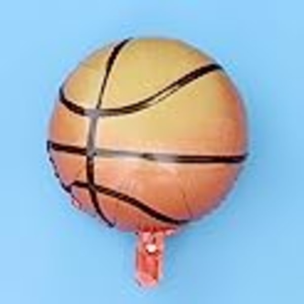 10st 18 Inches Basketballonger Dekorationer Ballong för fest Basketballonger Dekorativt Kreativt aluminiumfolie Sport Den