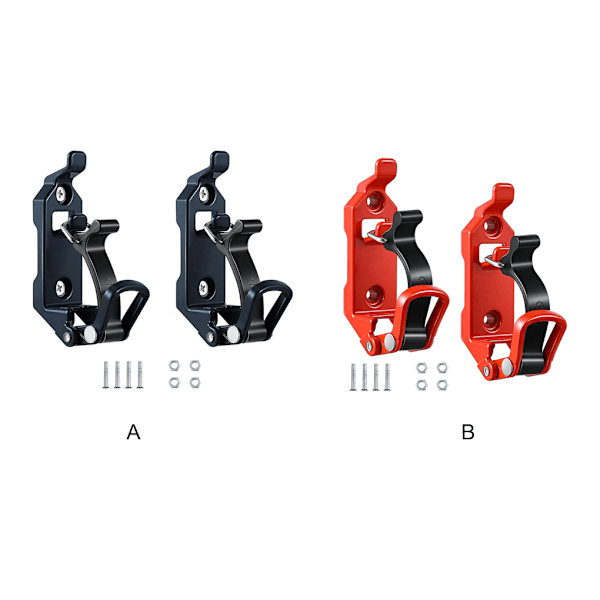 1/2/3 2-pack/parti Fäste för takräcketillbehör Väggfäste Svart Black 1Set