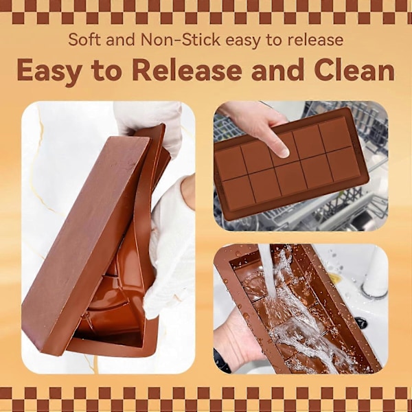 Silikon Chokladform, Djup, 2-pack, Chokladform Dubai, Non-stick Formar, BPA-fri, Djup Chokladform, Dubai Choc