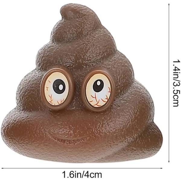 60 Stykker Poop Legetøj Sjovt til Børn Søde Falske Poop Legetøj Plastik Poop Modeller Spil