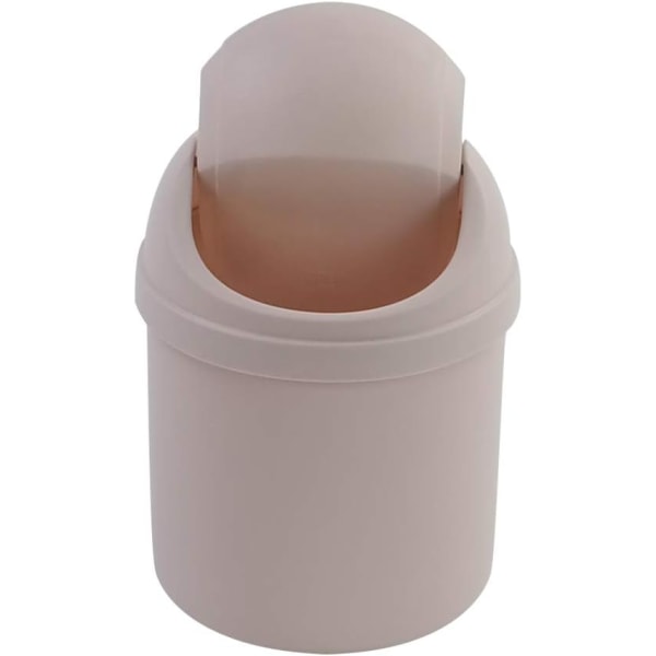 Muoviset pienet roskakorit, joissa on kääntyvä kansi, 0,7 gallonaa (vaaleanpunainen) Pink