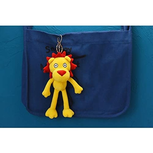 Djurplyschnyckelring Söt solblommastoppad leksak och intressant ryggsäck dockhänge för barn eller vänner