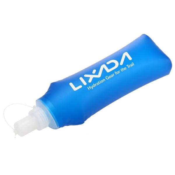 Lixada 500ml utomhusdricksflaska Mjuk hopfällbar flaska BPA-fri för löpning Vandring Cykling 2st,