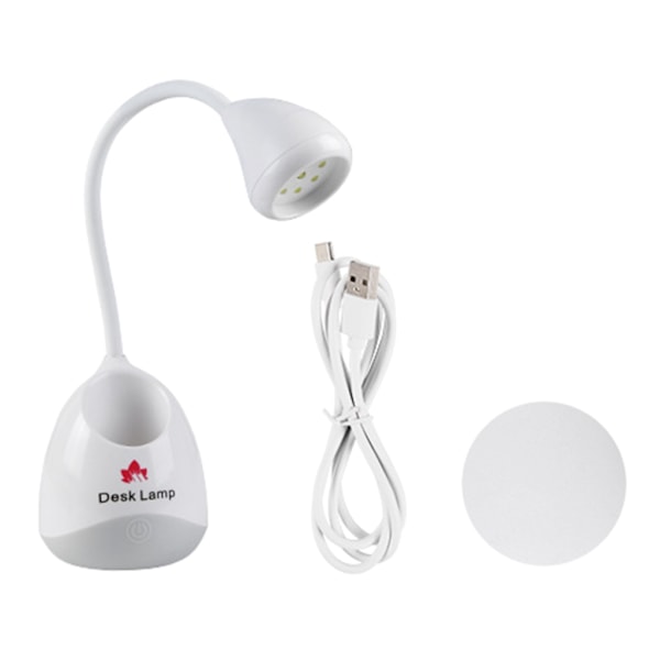 LED UV-nagellampa, Mini Hands Free Light Rotatable Nagel torktumlare Snabbtorkande Nagellack Härdande Lampa Svanhals Flash Härdande Ljus White 0.24
